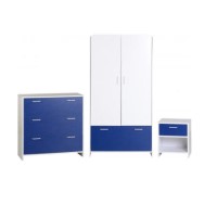 Seconique Lollipop Bedroom Set - White/Blue