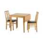 Seconique Vienna Pair of Dining Chairs - Medium Oak/Brown PU