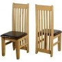 Seconique Pair of Tortilla Dining Chairs in Expresso Brown