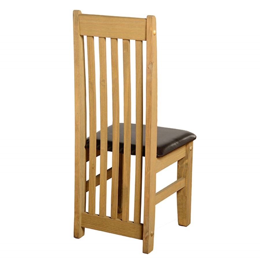 Seconique Pair of Tortilla Dining Chairs in Expresso Brown