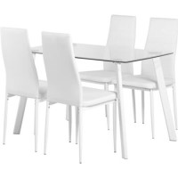 Seconique Abbey Dining Set In White