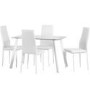 Seconique Abbey Dining Set In White