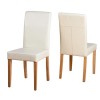 Seconique Wexford Oak Effect Dining Set with 4 Cream Dining Chairs