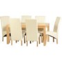 Seconique Wexford 59' Dining Set With G1 Cream PU Chairs
