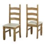Seconique Corona Extending Distressed Waxed Pine Table & 4 Chairs