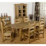 Seconique Corona Extendable Dining Table & 6 Pine Dining Chairs