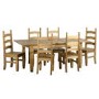 Seconique Corona Extendable Dining Table & 6 Pine Dining Chairs
