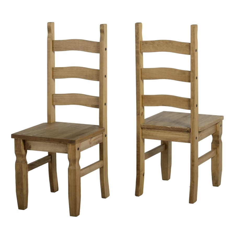 Seconique Corona Extendable Dining Table & 6 Pine Dining Chairs