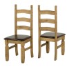 Seconique Corona Extending Dining Table Set &amp; 6 Brown PU Chairs