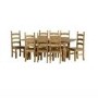 Extendable Dining Table & 8 Chairs in Pine - Corona