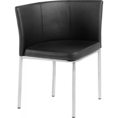 Seconique Washington Stowaway Dining Set in Black Glass + 4 Chairs