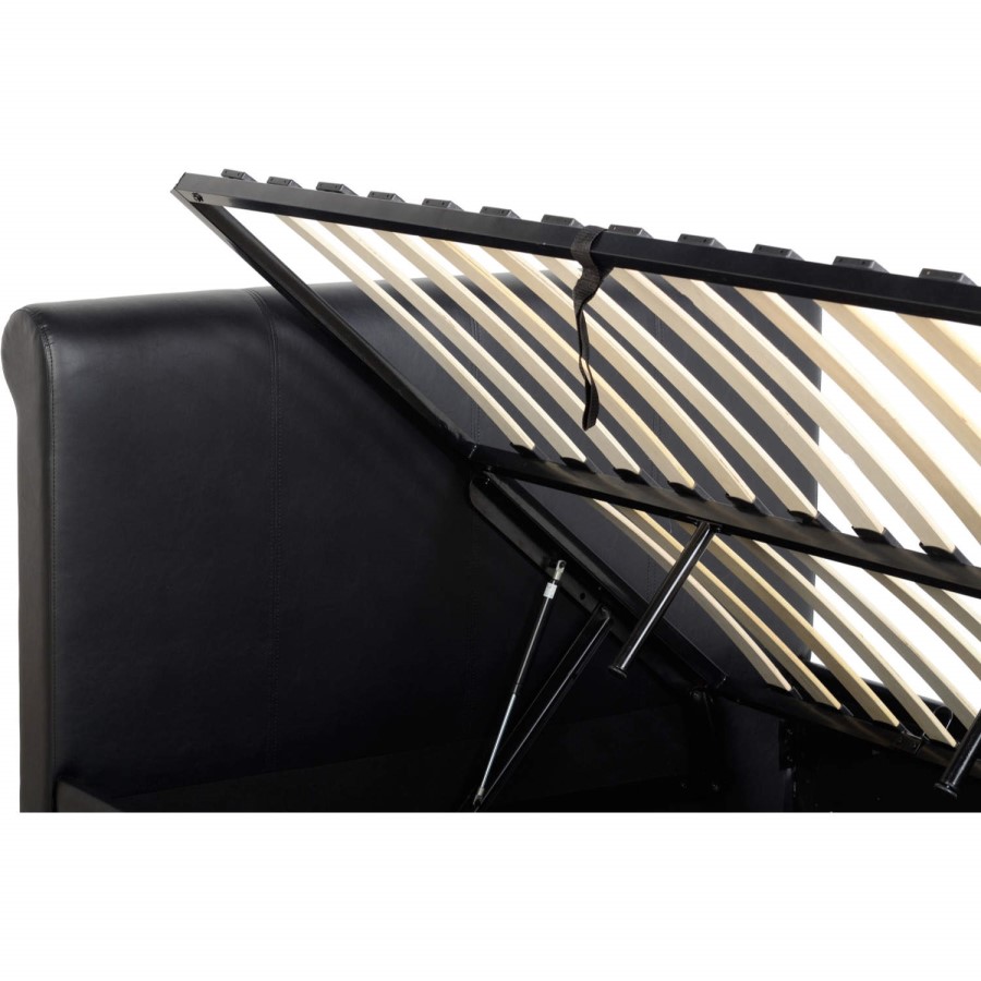 Seconique Franklyn Double Storage Bed Frame in Brown