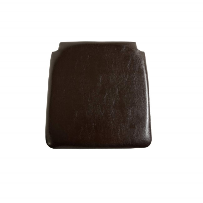 Seconique Faux Leather Seat Pad - Expresso Brown PU