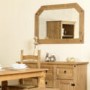 Seconique Corona Over Mantle Mirror in Distressed Waxed Pine