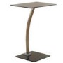 Seconique Laptop Table in Black Glass and Chrome