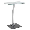 Seconique Laptop Table in Clear Glass and Chrome