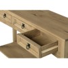 GRADE A1 - Seconique Corona 3 Drawer Console Table in Distressed Waxed Pine