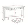 Seconique Corona 3 Drawer Console Table in Distressed Waxed Pine
