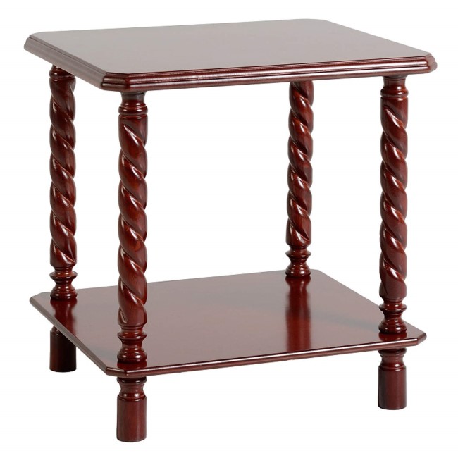 Seconique Brunton Lamp Table in Mahogany