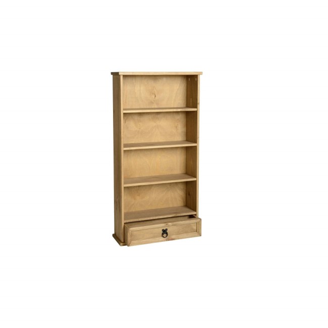 Seconique Corona 1 Drawer DVD Rack - Distressed Waxed Pine