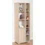 Oak Shelving Unit with Open and Closed Storage - Seconique Cambourne