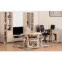 Oak Shelving Unit with Open and Closed Storage - Seconique Cambourne