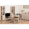 Oak Shelving Unit with Open and Closed Storage - Seconique Cambourne