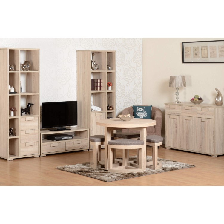 Seconique Cambourne Sonama Oak Sideboard with 3 Doors & 3 Drawers
