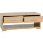 Seconique Kingston 2 Drawer Coffee Table in Oak
