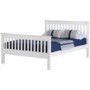 GRADE A2 - Seconique Monaco White Double Bed Frame With High Foot End