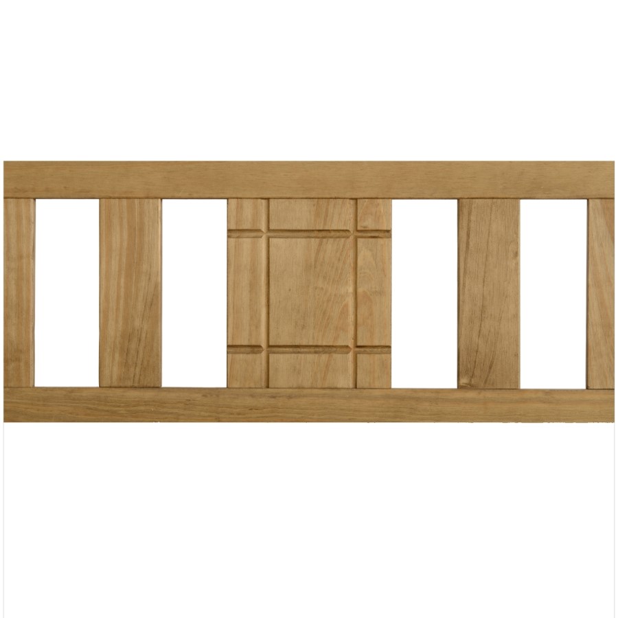 Rustic Pine Single Bed Frame with Footboard - Rio - Seconique