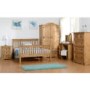 GRADE A1 - Seconique Monaco King Size Bed Frame in Distressed Waxed Pine