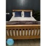 Rustic Pine King Size Bed Frame with Footboard - Monaco - Seconique