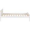 White Painted Single Bed Frame - Amber - Seconique