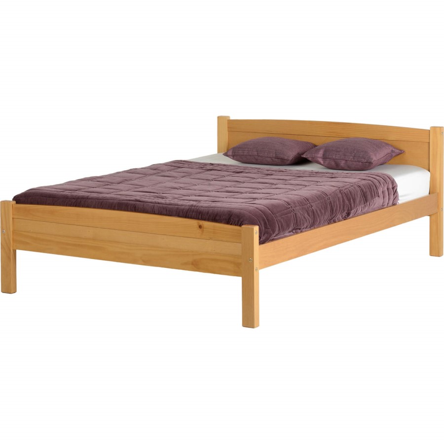 Seconique Amber Double Bed Frame in Antique Pine