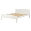 GRADE A1 - Seconique Amber Double Bed Frame in White