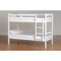 Seconique Panama Single Bunk Bed in White