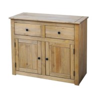GRADE A2 - Light cosmetic damage - Seconique Panama 2 Door 2 Drawer Sideboard - Natural Wax