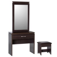 Seconique Charles Dressing Table Set in Walnut Effect