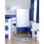 Seconique Lollipop Mid Sleeper Bedroom Set - White/Blue