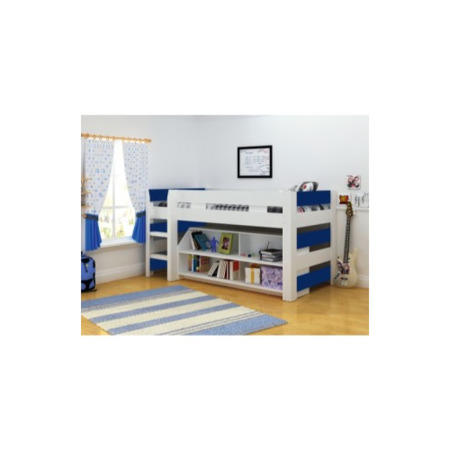 Seconique Lollipop Mid Sleeper Bedroom Set - White/Blue