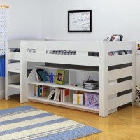 GRADE A1 - Seconique Lollipop Mid Sleeper Bed in White 