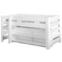 GRADE A1 - Seconique Lollipop Mid Sleeper Bed in White 