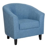 Seconique Tempo Tub Chair in Blue Fabric