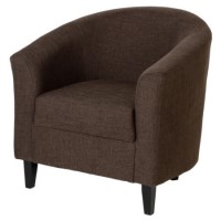 Seconique Tempo Tub Chair in Dark Brown Fabric
