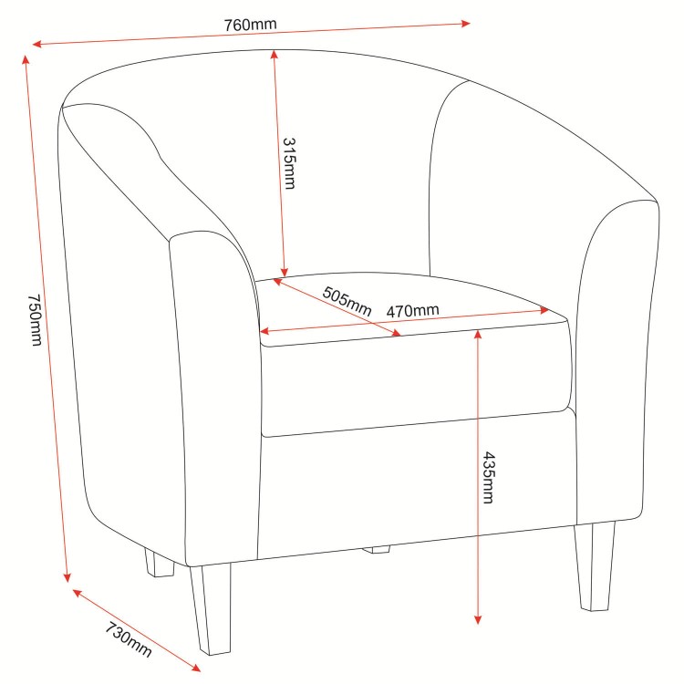 Seconique Tempo Tub Chair in Green