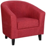 Seconique Tempo Tub Chair in Red Fabric