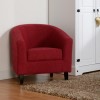 Seconique Tempo Tub Chair in Red Fabric