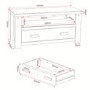 Seconique Tortilla 1 Drawer Flat Screen TV Unit in Waxed Pine - TV's up to 42"