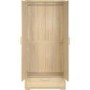 Seconique Cambourne Oak Effect 2 Door 1 Drawer Wardrobe